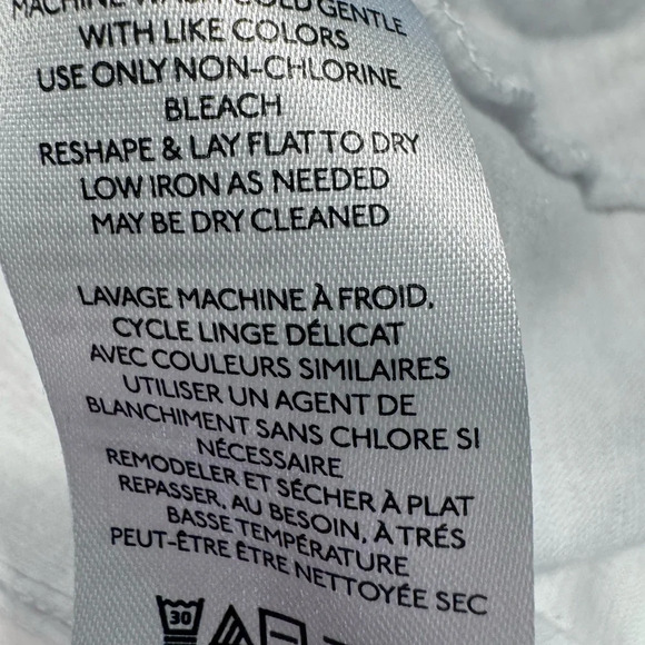 NEW Pilcro Anthropologie White V-Neck Cotton  Blend Shirt Size 3X - Picture 8 of 10